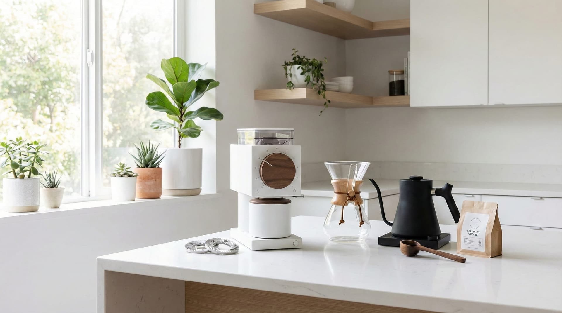 Fellow Ode Gen 2 flat burr coffee grinder with 64mm professional-grade SSP multipurpose burrs for filter coffee excellence, precise stepless grind adjustment, single-dose workflow capability, anti-static technology for minimal retention design, brushed aluminum body with modern aesthetics, café-quality pour-over and drip coffee grinding, SCA-certified testing protocols measuring particle size consistency, specialty coffee equipment evaluation for home brewing optimization and precision filter extraction