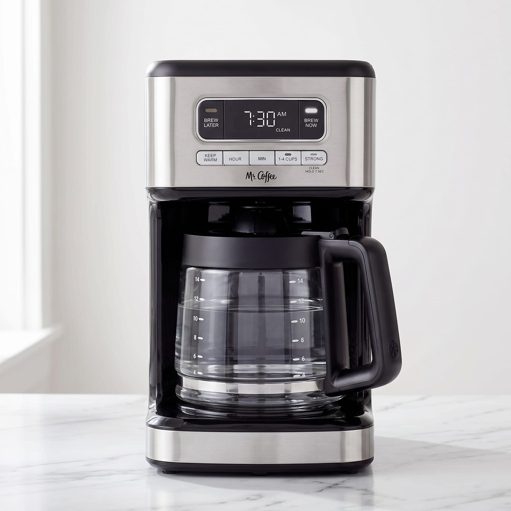 Mr. Coffee 14-Cup Programmable Coffee Maker Stainless Steel Review