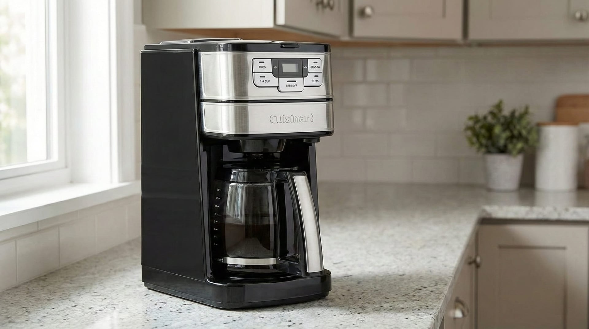 Cuisinart Grind & Brew Coffee Maker - Hero background
