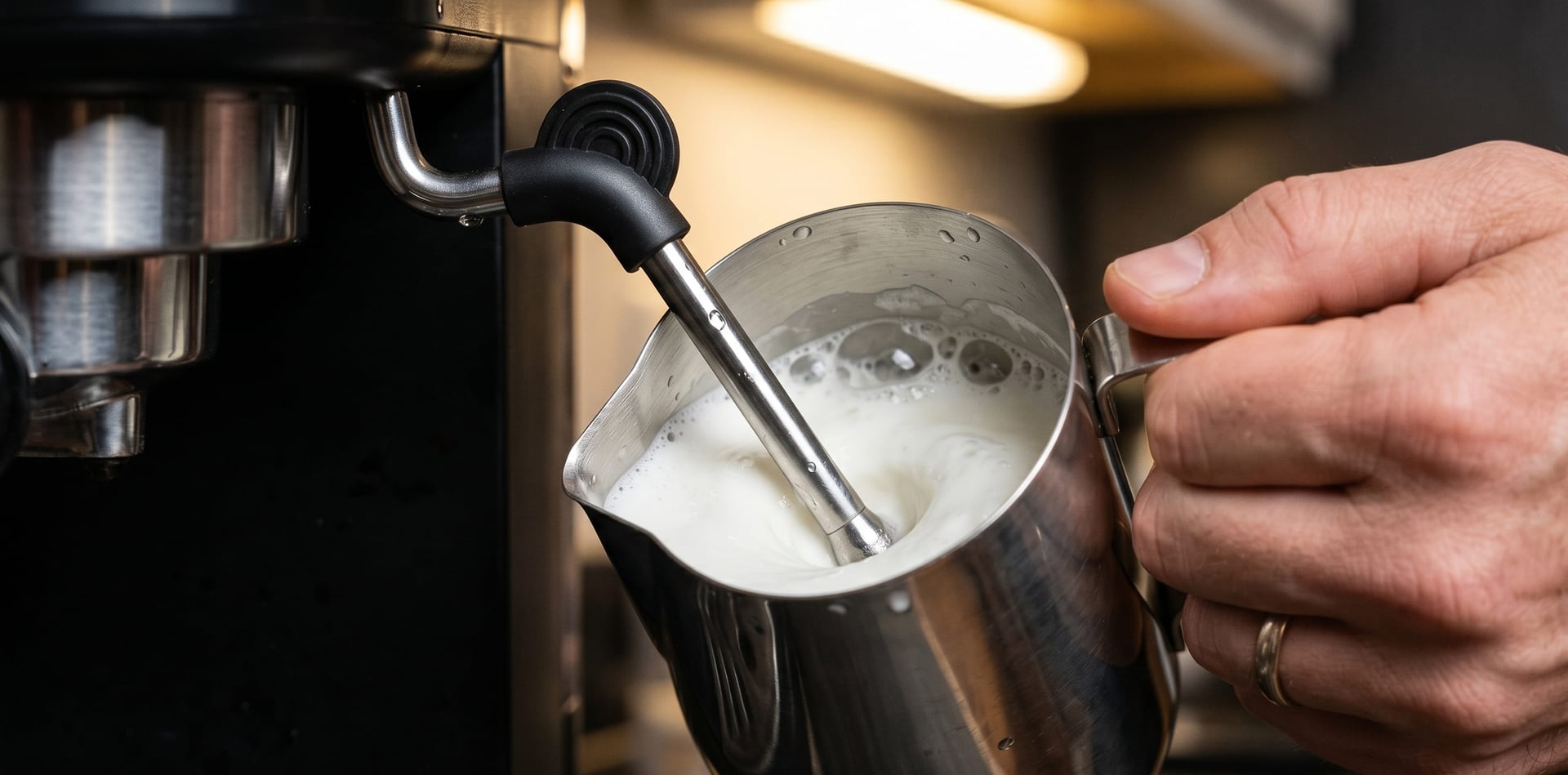 Neretva coffee machine manual steam wand frothing milk for cappuccino latte budget espresso machine test