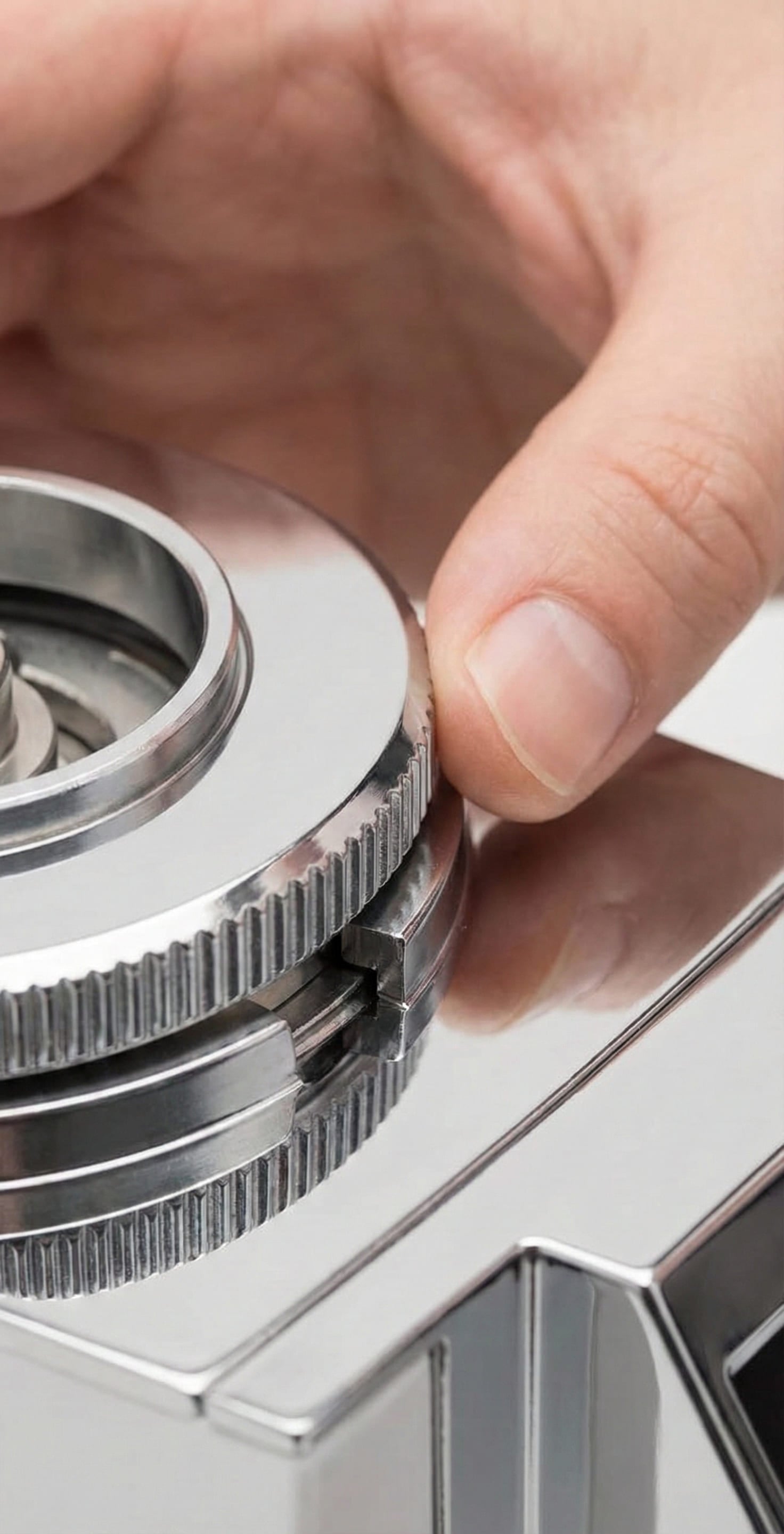 Uniform espresso grind consistency from Eureka Specialita 55mm hardened steel flat burrs showing precise particle distribution for optimal extraction