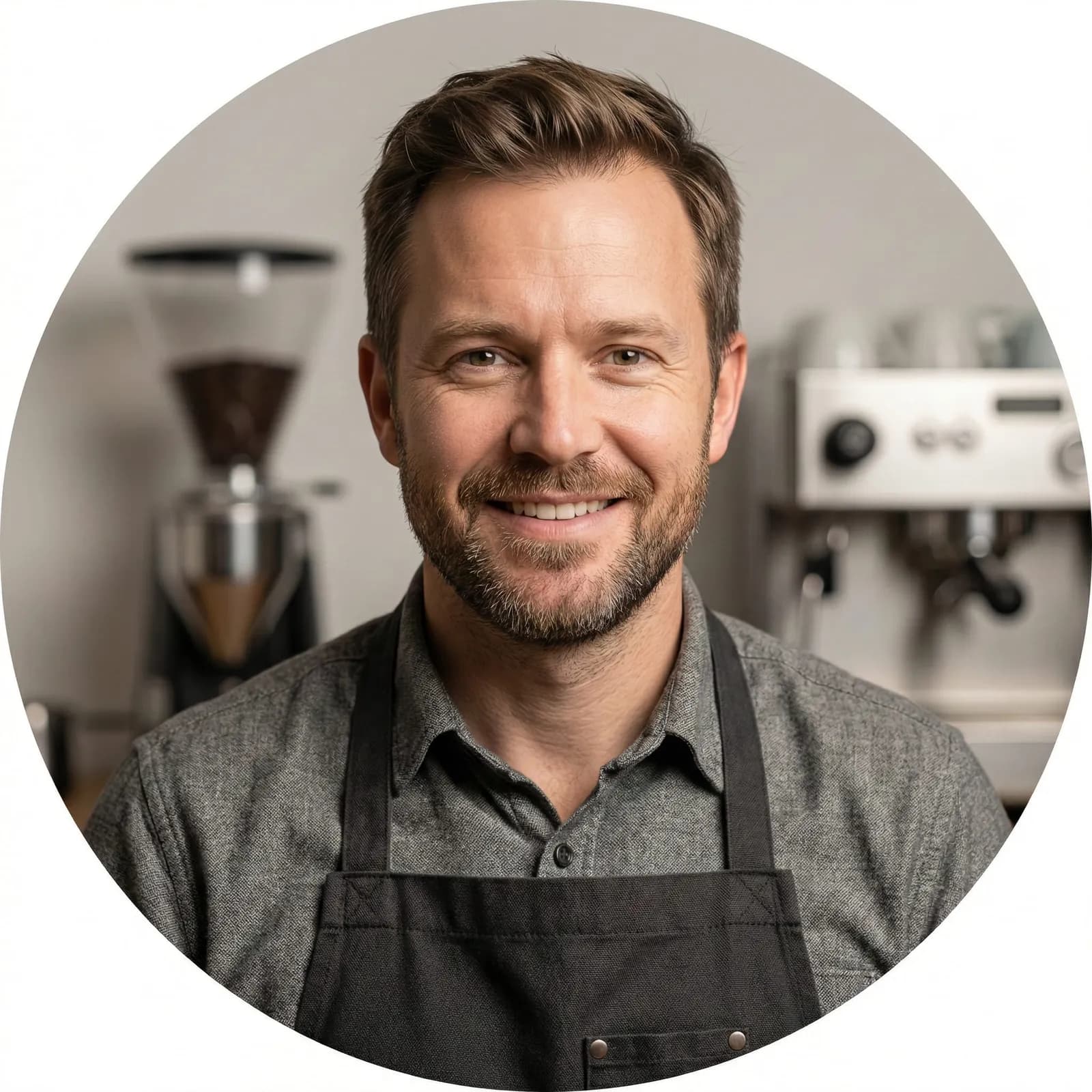 Portrait of Michael Anderson, Lead Coffee Expert & Equipment Specialist