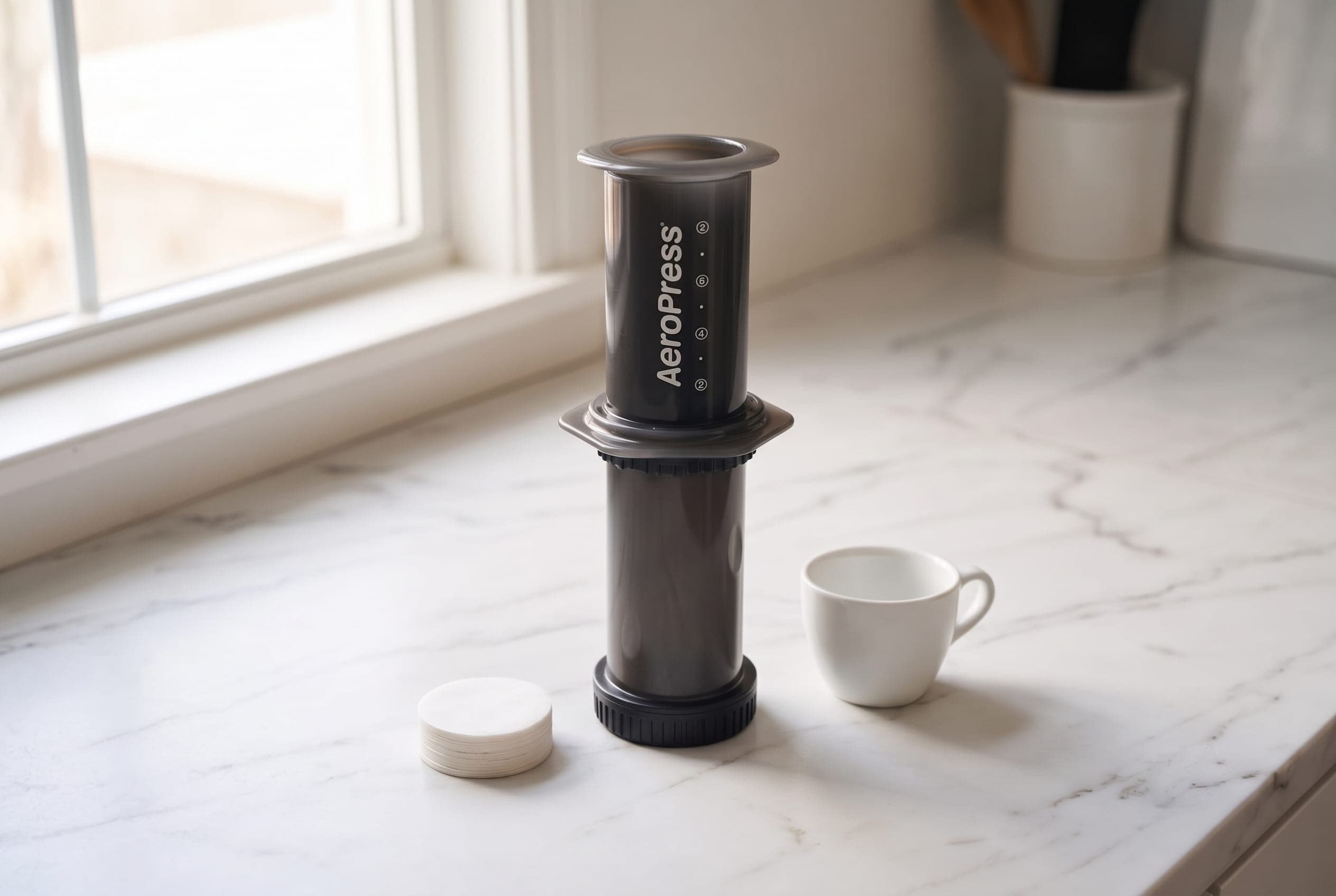 AeroPress Original XL Coffee Press - Hero background