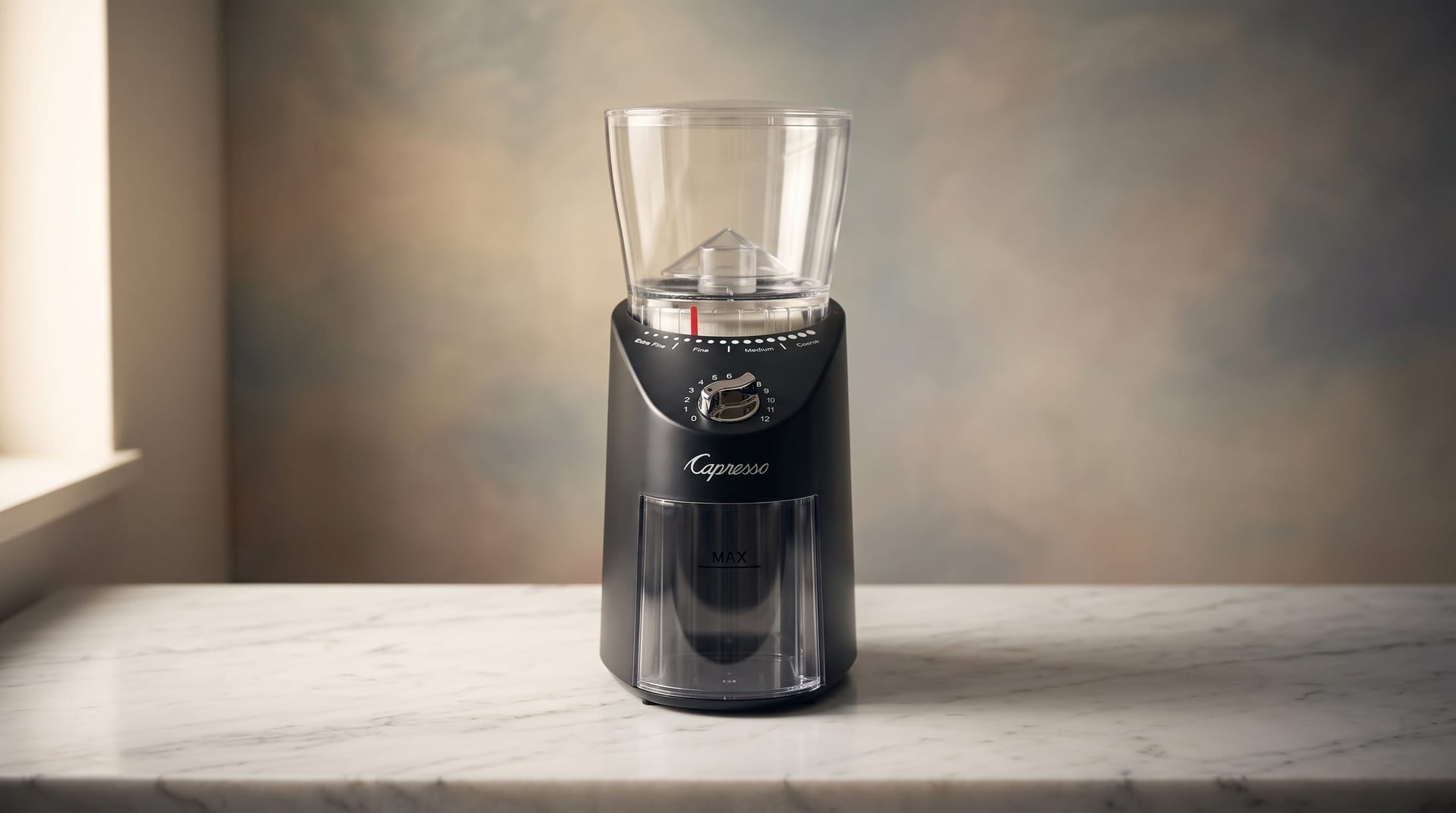 Capresso Infinity Plus Conical Burr Grinder - Hero background