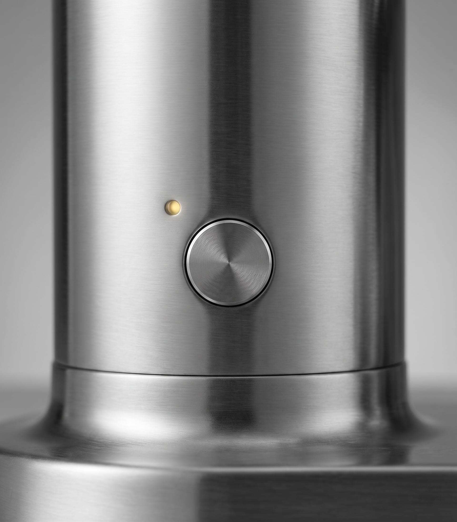 aarke coffee maker minimal single-button interface clean Swedish scandinavian design tactile control for brew cycle start
