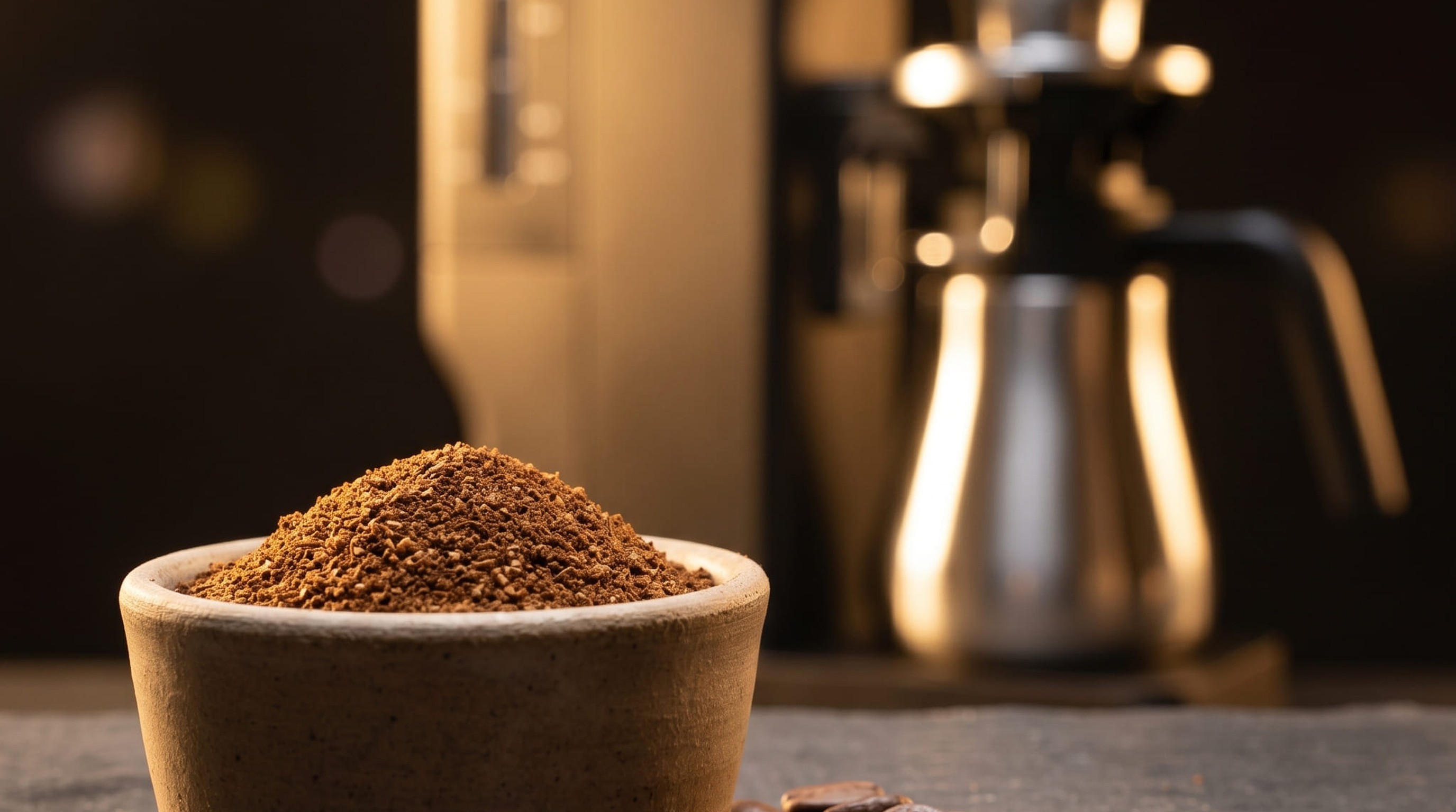 Medium-fine grind prepared for BALMUDA The Brew cone basket — 500–600 micron particle size suitable for balmuda the brew filter coffee drip extraction
