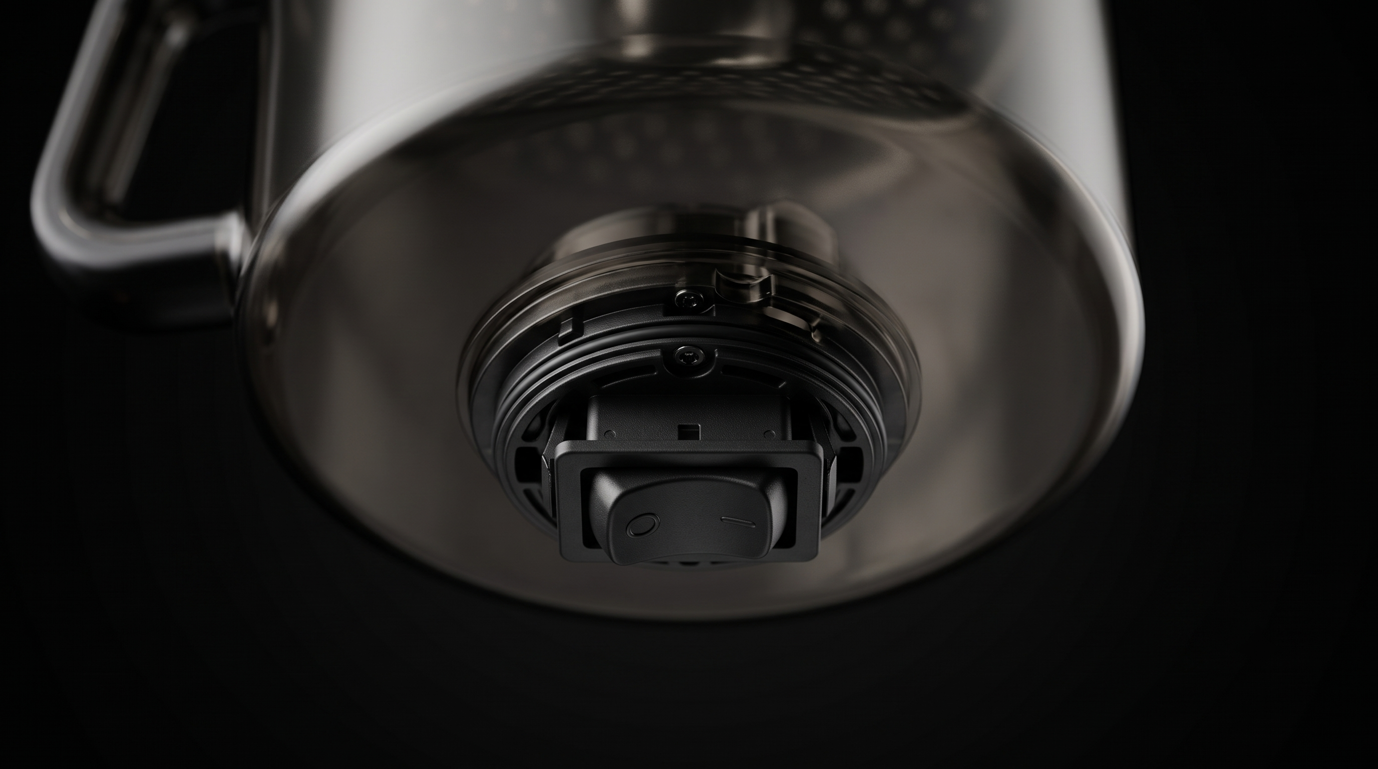 OXO cold brew switch-release tap on the bottom of the brewing container — one-press concentrate release into carafe