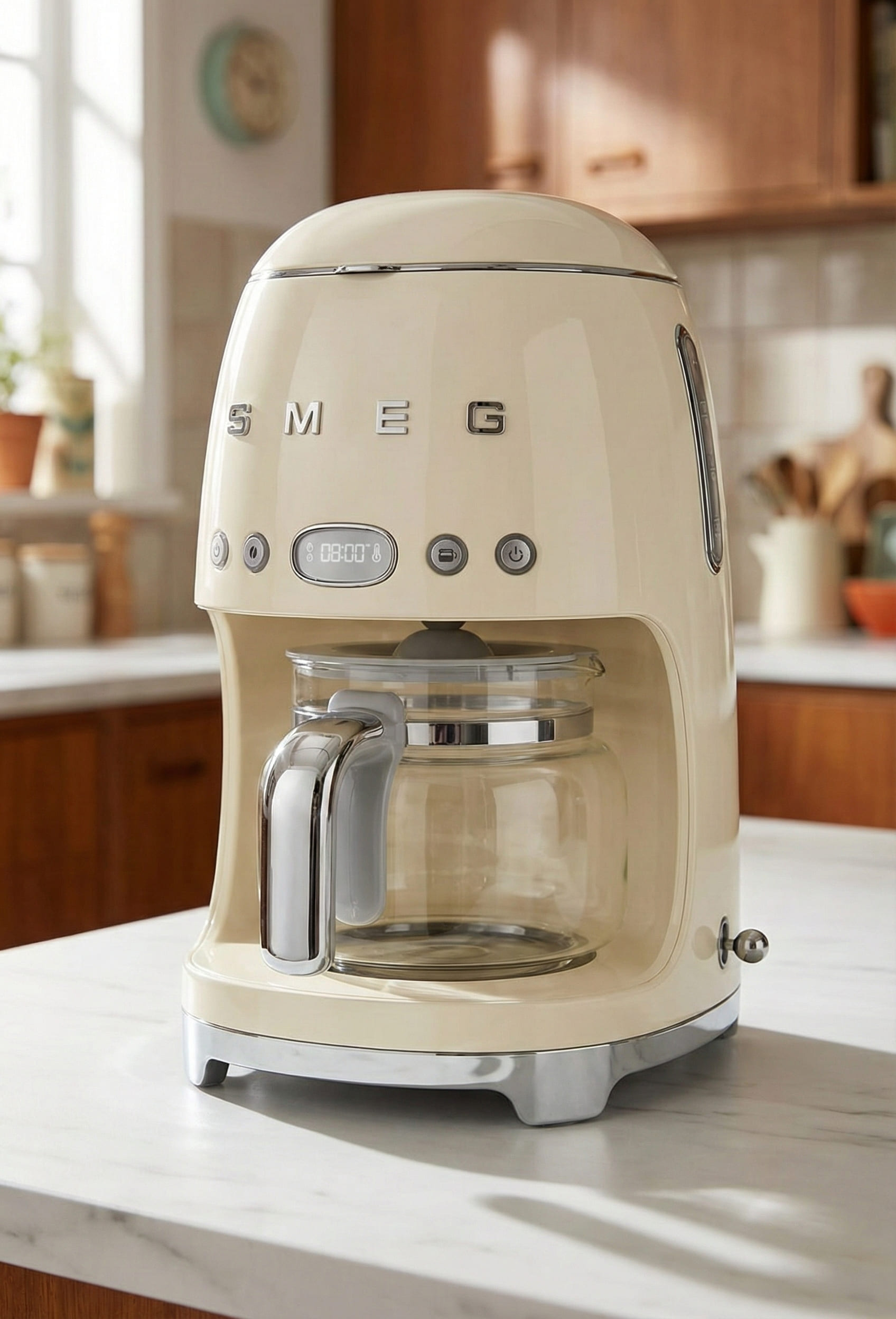 Smeg DCF02CRUS Drip Coffee Maker - Hero background
